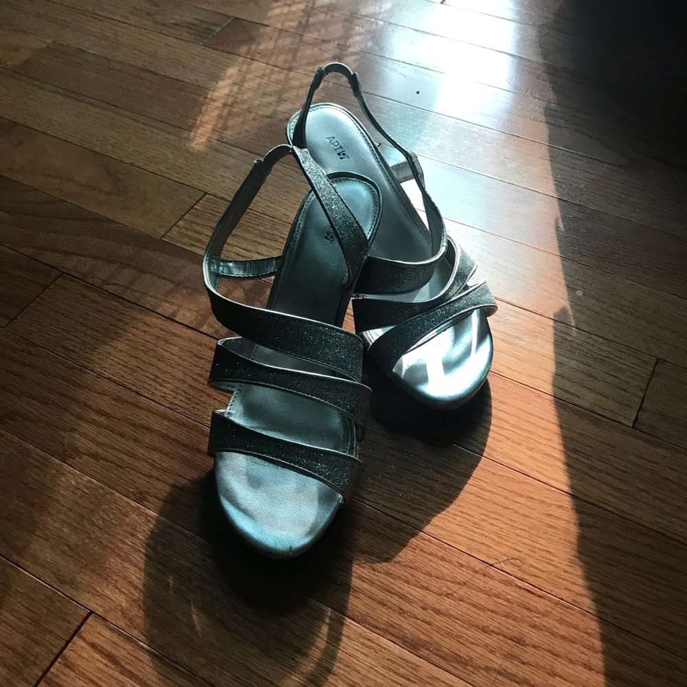 silver 2” heels